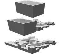 Puzzle Scatola Sfida Stampato 3D Gioco Impilamento Regalo Rompicapo