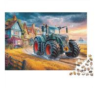 Puzzle Scena Trattore Rurale 1000 pezzi Riciclabile Paesaggio agricolo Puzzle per anziani Estremamente difficile Attività contro demenza senile 70x50cm
