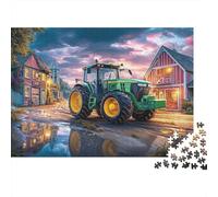 Puzzle Scena Trattore Rurale 1000 pezzi Riciclabile Paesaggio agricolo Puzzle per anziani Gioco familiare Aiuto contro demenza senile Ottimo regalo 38x26cm