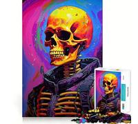 Puzzle "Scheletro Astronauta" da 1000 pezzi per ragazzi, ideale per migliorare la memoria, per un relax divertente e ottenere un'opera d'arte di grande effetto 50x75cm