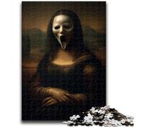 Puzzle Scheletro della Monna Lisa da 1000 pezzi per adolescenti, aiuta il cervello ad allenarsi Giocattoli avvincenti per coltivare la pazienza Gioco di sfida unico (38x26cm)