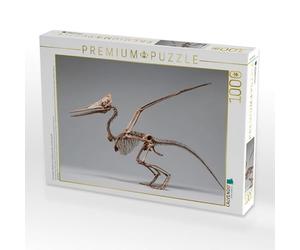 Puzzle, scheletro di pteranodon con apertura delle ali e profilo a pettine | Un elegante scheletro del Pteranodon con il tipico pettine per la testa e ampio... · 1000 pezzi · Dimensioni da disteso 64 ×