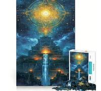 Puzzle schematico panoramico da 1000 pezzi per adolescenti, gioco di logica, leggero, rilassante, taglio liscio, decorazione da parete (50x75cm)