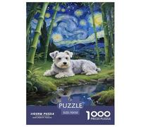 Puzzle Schnauzer Composto Da 1000 Pezzi, Puzzle Bamboo Forest Adulti, Gioco Diabilità Impossibile Puzzle Arte Gioco Intellettivo Familiare Regali Di Festa 70x50cm/1000pcs