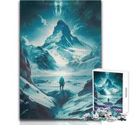 Puzzle Scienziato in Antartide 1000 pezzi Gioco divertente per lo sviluppo cognitivo Speciale Regalo di festa premuroso Dimensioni 50x75cm