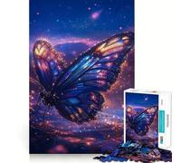 Puzzle scintillante a forma di farfalla da 1000 pezzi per adulti, gioco per allenare la mente, divertimento casual, taglio di precisione, regalo artistico 38x52cm