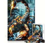 Puzzle Scorpion da 1000 pezzi per adulti, gioco intelligente per la casa, bordi affilati, articolo dei desideri di Babbo Natale (38x26cm)