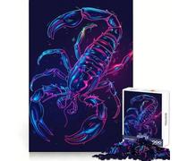 Puzzle Scorpion Neon da 1000 pezzi per adolescenti: migliora la memoria, rilassa, bordi precisi, regalo creativo (50x75cm)