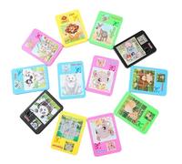 Puzzle scorrevole da 10 pezzi: mini puzzle portatile carino a 16 griglie con animali, giocattoli educativi lisci e sicuri per ragazze e ragazzi, rompicapo