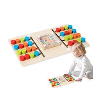 Puzzle scorrevole in legno, puzzle scorrevoli per gioco da tavolo logico Brain Teasers, puzzle scorrevole divertente, tavola di movimento equilibrata, giocattolo da viaggio per ragazze e ragazzi