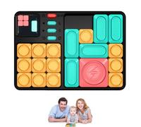 Puzzle Scorrevole Magnetico Huarong Road - Rompicapo A LED | Console Di Allenamento Super Slide Logic | Giocattolo Per L'educazione Precoce Per Bambini Adulti, Puzzle Da Viaggio P
