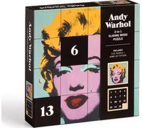 Andy Warhol Marilyn 2-in-1 Sliding Wood Puzzle