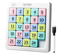 Puzzle Scorrevoli per Adulti | Gioco di Apprendimento Precoce | Puzzle Magnetico Scorrevole Numeri 15x15 Cm Per Test Cervello, Ragionamento Logico, Aula, Asilo, Scuola Materna, Apprendimento Precoce