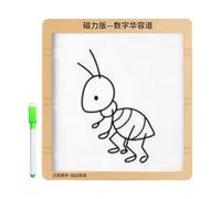 Puzzle scorrevoli per bambini - Giocattolo magnetico con numeri 1-99, matematica e enigma mentale - Lavagna da disegno per bambini con matita - per l'apprendimento delle vacanze di Pasqua e Natale