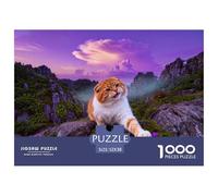 Puzzle Scottish Fold 1000 Pezzi Per Adulti, Allenamento Per La Mente,gioco Rilassante Rompicapo Con Stone Forest Stream, Regalo Per Bambini E Adulti 52x38cm/1000pcs