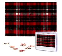 Puzzle scozzesi rossi e neri dalle foto 1000 pezzi Puzzle in legno personalizzati Puzzle impegnativi per adulti Puzzle con immagini personalizzate Regali per famiglia Matrimonio amico