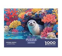 Puzzle Sea Lion Con 1000 Pezzi, Puzzle Colorful Coral Reef Adulti, Gioco Diabilità Impossibile Gioco Intellettivo Familiare Idea Regalo Uomo E Donna 70x50cm/1000pcs