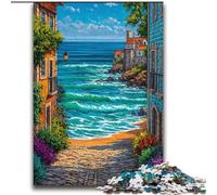 Puzzle Seaside City per adulti, 2000 pezzi, giocattoli avvincenti per stimolare l'intelligenza cerebrale, regali di compleanno per bambini dai 14 anni in su (70x100cm)