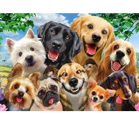Puzzle selfie dei cani 500 pezzi
