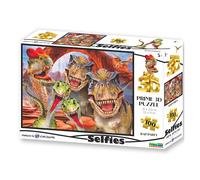 Puzzle Selfie Raptor con effetto 3D, 100 pezzi