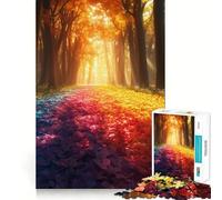 Puzzle "Sentiero Arcobaleno nella Foresta" da 1000 pezzi per ragazzi, gioco di logica, ideale per momenti di relax, con taglio preciso e pezzi da collezione (50x75cm)