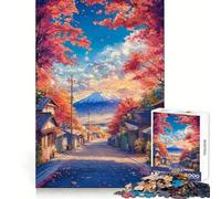 Puzzle "Sentiero autunnale verso il Fuji" da 1000 pezzi per adolescenti Pensa che il tempo dedicato all'allenamento sia ben speso Bordi definiti Regalo festivo (50x75cm)