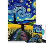 Puzzle "Sentiero della Notte Stellata" per adulti, 1000 pezzi, Smart Reason Toy Group, bordo liscio, opera d'arte 38x52cm
