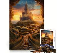 Puzzle "Sentiero verso il castello" da 1000 pezzi per adolescenti, ideale per rafforzare la memoria, perfetto per la casa e il tempo libero, con bordi puliti e un regalo prezioso (38x26cm)