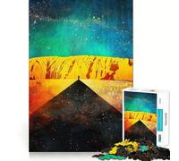 Puzzle "Sentiero verso la Roccia Sacra" da 1000 pezzi per adulti, gioco cognitivo per momenti di condivisione, assemblaggio di modelli, oggetto ideale per i desideri di Babbo Natale (50x75cm)