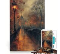 Puzzle "Serenità Parigina" per adolescenti, 1000 pezzi, per migliorare la memoria, calma e relax, design classico da assemblare, regalo (38x26cm)