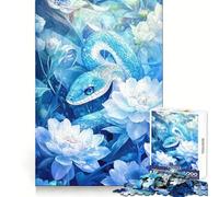 Puzzle "Serpente tra i fiori" per ragazzi, 1000 pezzi, ideale per ricordare, migliorare, calmare, rilassare, con dettagli nitidi e dettagliati (38x52cm)
