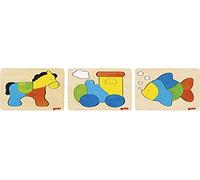 Puzzle Set Cavallo, Pesce, Locomotiva