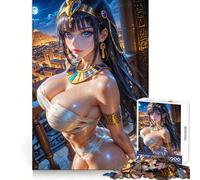 Puzzle sexy della dea egizia per adulti, 1000 pezzi, gioco intelligente e rilassante, taglio preciso, opera d'arte da collezione 50x75cm