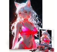 Puzzle Sexy Foxy da 1000 pezzi per adulti e ragazzi, gioco cognitivo, svago divertente, assemblaggio di modelli, regalo festivo 38x52cm