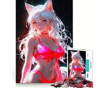 Puzzle Sexy Foxy da 1000 pezzi per adulti e ragazzi, gioco cognitivo, svago divertente, assemblaggio di modelli, regalo festivo 38x52cm
