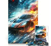 Puzzle "Sfrecciando nello spazio" da 1000 pezzi per adolescenti, ideale per rafforzare la memoria, per un'esperienza rilassante e di qualità Regalo perfetto per gli amanti dello Babbo Natale 38x26cm