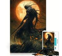Puzzle "Shadow of the Blood Moon" da 1000 pezzi per adolescenti, ideale per migliorare la memoria e il tempo libero Pezzo unico con motivo natalizio 38x26cm