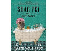 Puzzle Shar Pei nel sapone da bagno Wash Your Paw 1000 pezzi grandi puzzle puzzle difficile puzzle con splendide e colorate opere d'arte