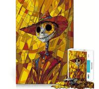 Puzzle Sharp Scarecrow Art da 1000 pezzi per adolescenti, gioco stimolante per il pensiero creativo, divertimento tranquillo, taglio preciso, regalo di Natale 38x52cm