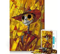 Puzzle Sharp Scarecrow Art da 1000 pezzi per adulti, gioco di logica, per il tempo libero a casa, taglio preciso, regalo affettuoso 38x26cm