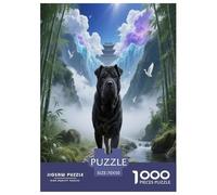 Puzzle SharPei Dog 1000 Pezzi Per Adulti, Rompicapo Con Dog Bamboo Forest Peaks, Divertimento in Famiglia, Idea Regalo 70x50cm/1000pcs