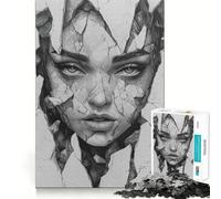 Puzzle Shattered Splendor da 1000 pezzi per adolescenti, ideale per migliorare la memoria e il tempo libero, con motivo Babbo Natale 50x75cm