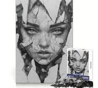 Puzzle Shattered Splendor da 1000 pezzi per adolescenti, ideale per migliorare la memoria e il tempo libero, con motivo Babbo Natale 50x75cm