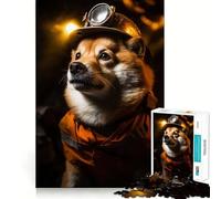 Puzzle Shiba Miner da 1000 pezzi per ragazzi, gioco stimolante per la mente, divertimento rilassante, taglio preciso, regalo di Natale 38x52cm