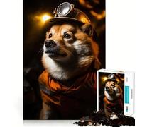 Puzzle Shiba Miner per ragazzi, 1000 pezzi, gioco di logica fine, passatempo rilassante, bordo netto, pezzo da collezione 50x75cm