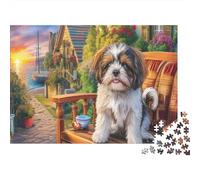 Puzzle Shih Tzu 1000 Pezzi | Difficile E SfidFormicae | Giochi Di Puzzle E Decorativo Per Casa 70x50cm/1000pcs