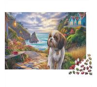 Puzzle Shih Tzu 1000 Pezzi | Difficile E SfidFormicae | Giochi Di Puzzle E Decorativo Per Casa 70x50cm/1000pcs