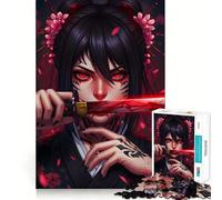 Puzzle Shinobi Anime Geisha da 1000 pezzi per adolescenti, gioco stimolante per la mente, divertimento rilassante, taglio preciso, regalo di Natale 50x75cm