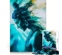 Puzzle Shiva Flowing Energy da 1000 pezzi per adolescenti, gioco stimolante per la riflessione, divertimento rilassante, taglio preciso, regalo di Natale 38x26cm
