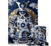 Puzzle Shogun in porcellana da 1000 pezzi per adolescenti, gioco di logica mentale, evasione rilassante, opera d'arte dai bordi sottili da collezione (38x26cm)